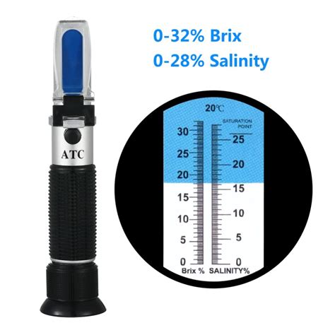 refractometer salinity to brix|how to use a refractometer.